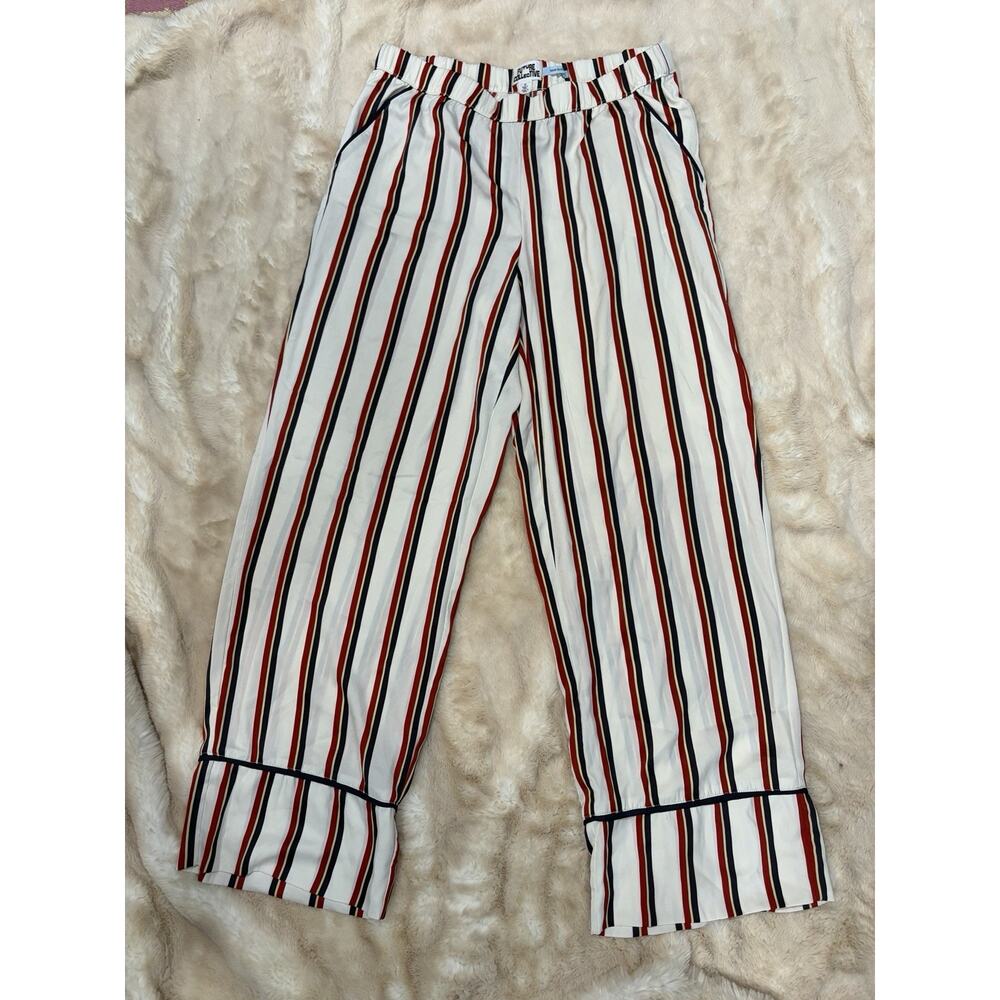 Future Collective Reese Blutsi Striped Wide Leg Pants Womens Medium Pull On